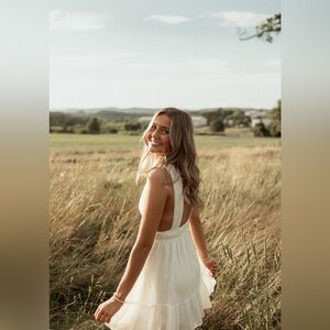 Cotton Candy LA White romper dress Size S